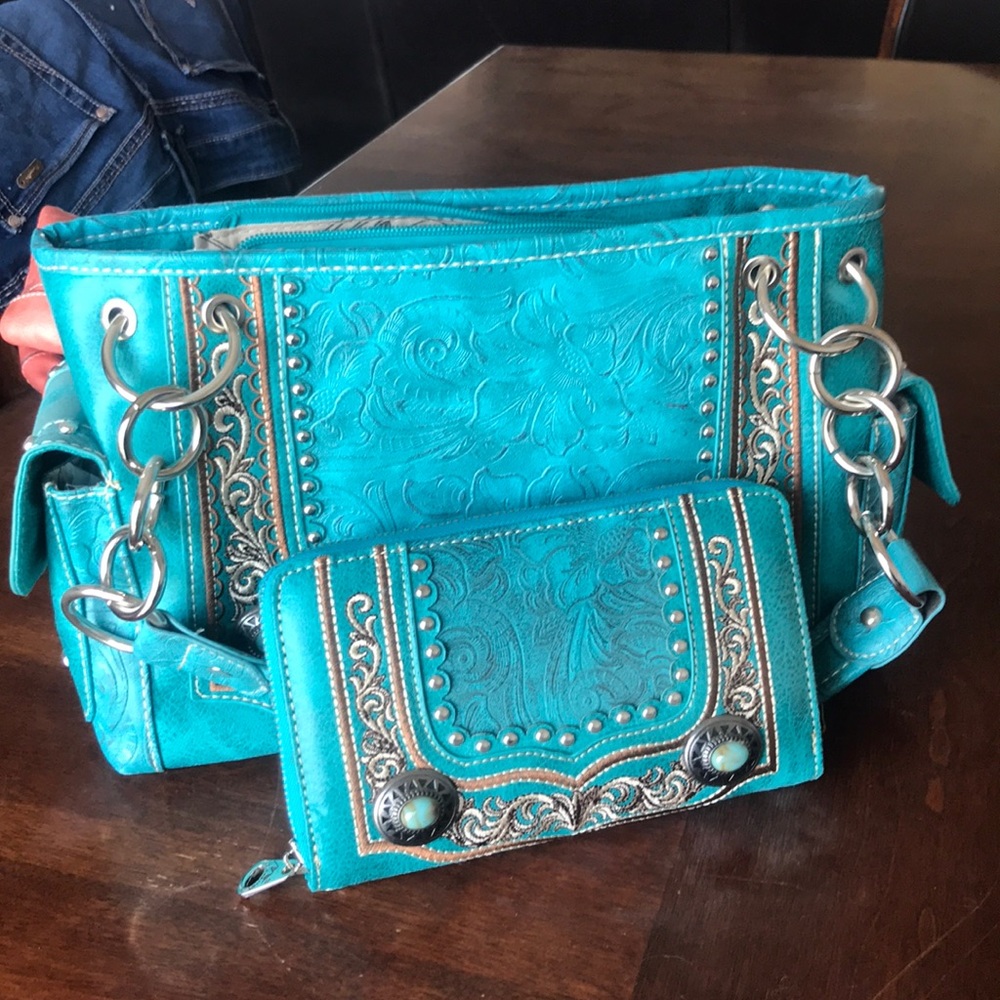 Montana West purse and matching wallet